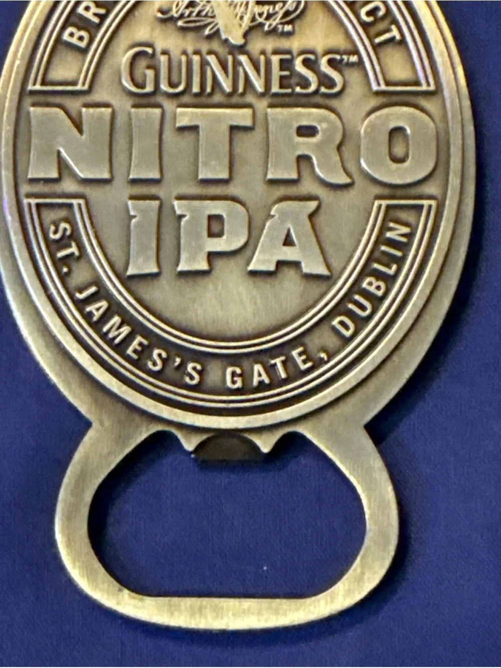 Guinness Nitro IPA Bottle Opener Key Chain Metal New